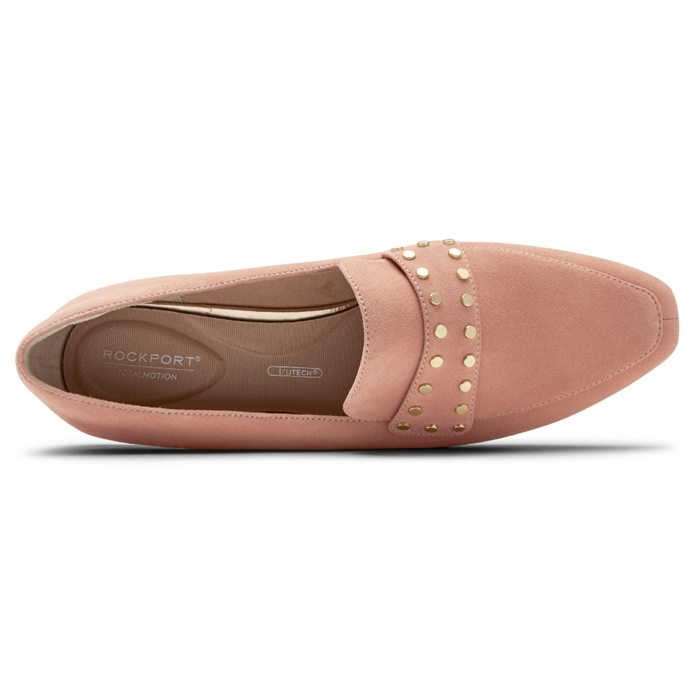 Mocassins Rockport Mulher Rosa - Total Motion Laylani Studded - 82501PRAN